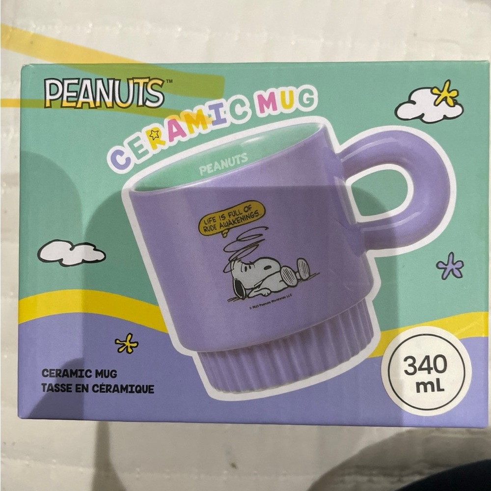 Peanuts Lavender Ceramic Mug